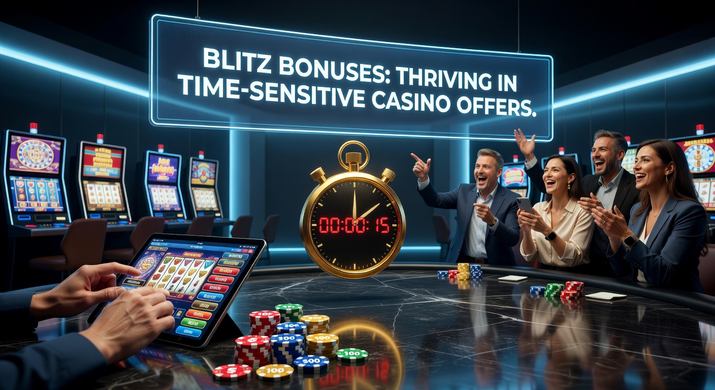 Zeitlich begrenztes Casino-Bonus-Angebot auf einem Smartphone-Bildschirm, das Dringlichkeit mit einem Countdown-Timer vermittelt