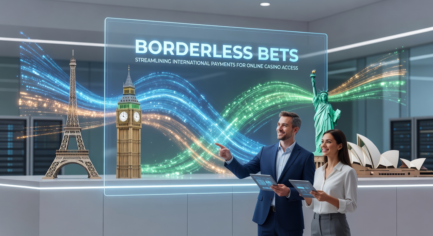 Screenshot einer Casino-App mit Zahlungsoptionen wie Krypto-Wallets und E-Wallets, die globale Transaktionen darstellen