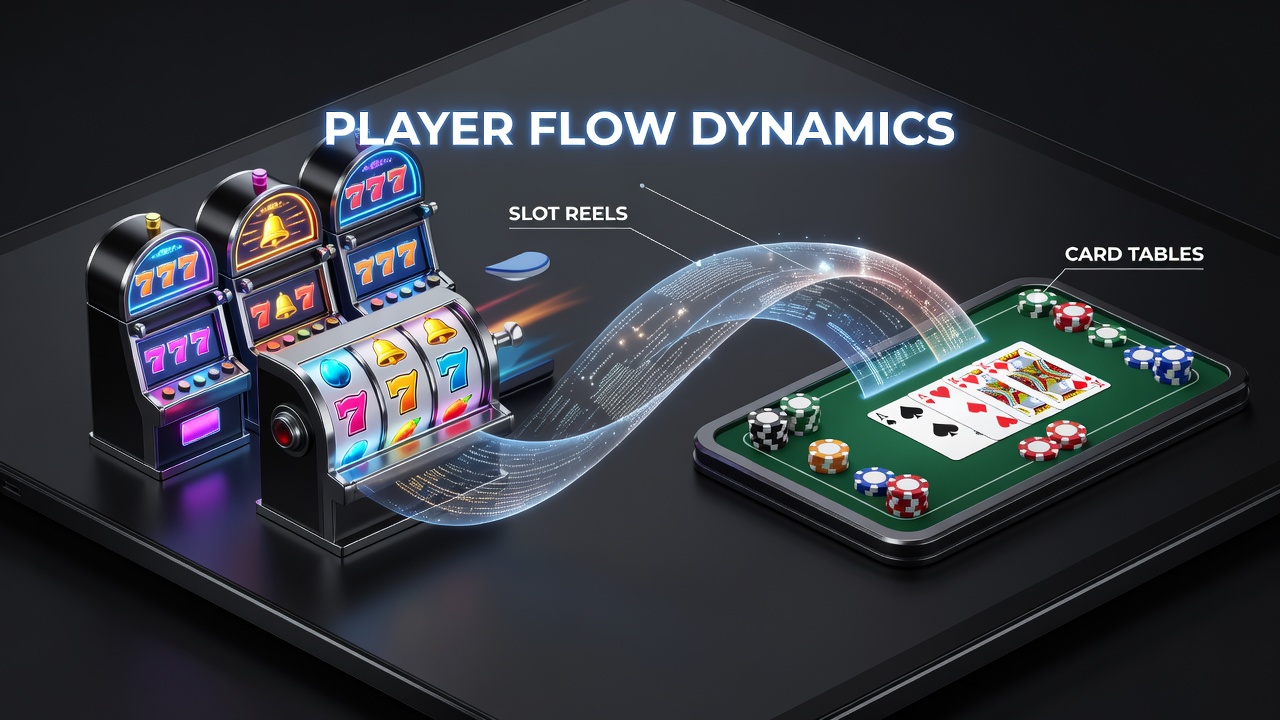 Diagramm zu Wechselmustern zwischen Slots und Tischspielen in Gaming-Apps