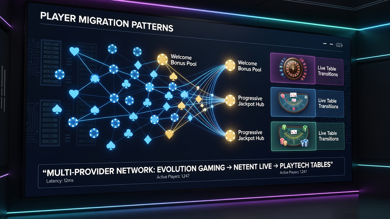Analyse von Spielerübergängen zwischen verschiedenen Spielkategorien in Multi-Provider-Netzwerken
