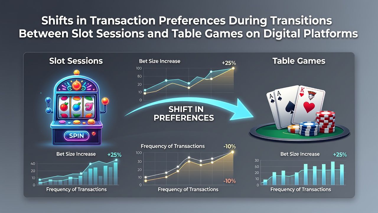 Darstellung von Transaktionsmustern bei Spielwechseln auf digitalen Casino-Plattformen