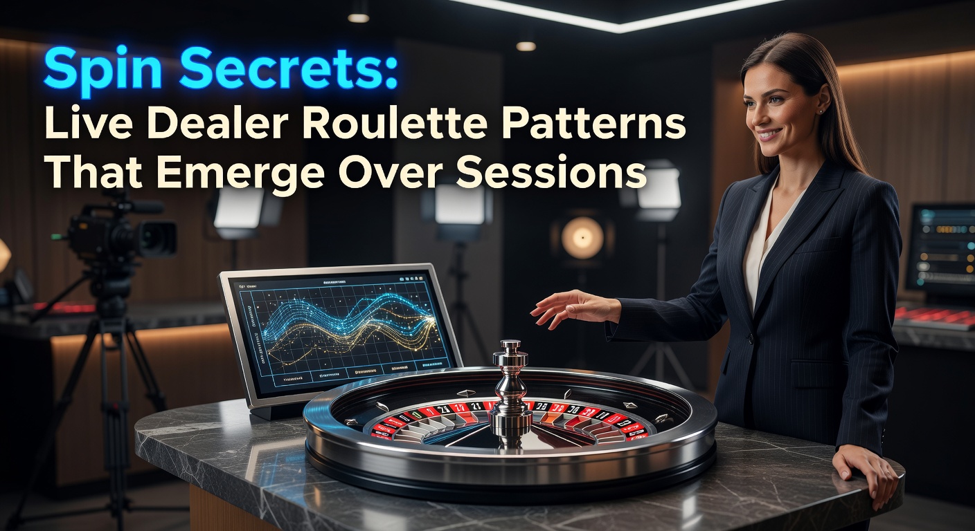 Live-Dealer-Roulette-Tisch mit rotierendem Rad während einer Session
