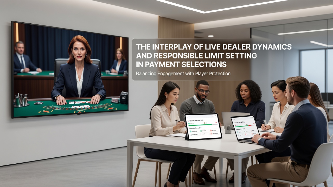 Digitale Zahlungsschnittstelle mit Limit-Optionen und Live-Dealer-Hintergrund