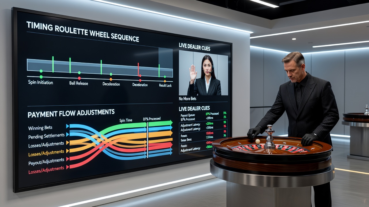 Zahlungsfluss-Diagramm mit Live-Roulette-Integration